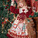 ロリータ ワンピース ゴスロリ ロリータ ドレス 長袖 レディース 女子 可愛い ロリィタ ワンピース クリスマス コスプレ衣装 コスチューム 仮装 リボン lolita 衣装 ゴシック&ロリータ お姫様 ドレス マリン風 ミモレ丈 裾フリル ワインレッド S M L XL