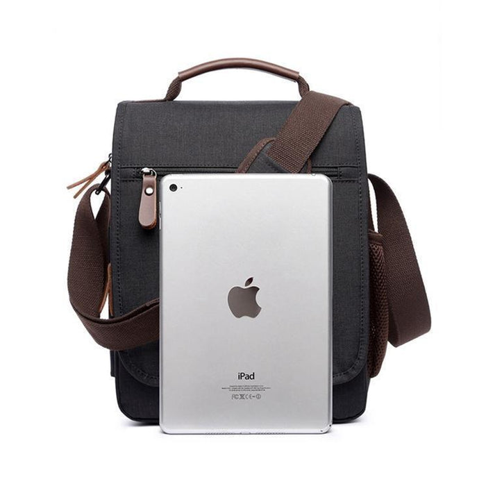 【7日内出荷】【3way】メンズ ショルダーバッグ 縦型 メンズバッグ  肩掛け 斜めがけ キャンバス 帆布 撥水 大容量 通勤 通学 多機能 おしゃれ シンプル