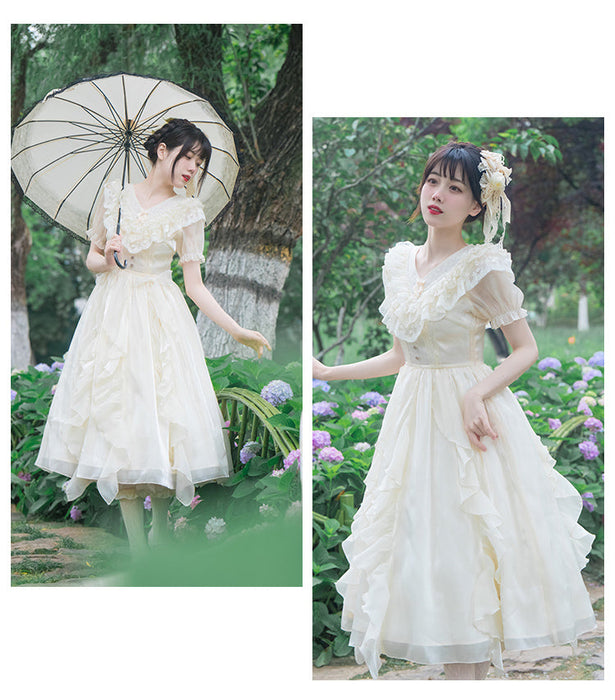 【7日内出荷】Lolita系 ロリータ ワンピース ロリータドレス ワンピース コスプレ メイド服 コスチューム 衣装 Lolita 文化祭 学園祭  変装 レディース ゴスロリ ハロウイン ドレス 可愛い写真 姫様 ワンピ ゴスロリ  少女 ハロウィーン 洋服