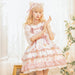 【7日内出荷】ロリータキャミワンピース ロリータ衣装 ロリータドレス lolita キャミワンピース 女の子 春 夏 猫元素 袖なし 甘ロリ jsk リボン レース 原宿 ガーリー 可愛い S/M/L/XL
