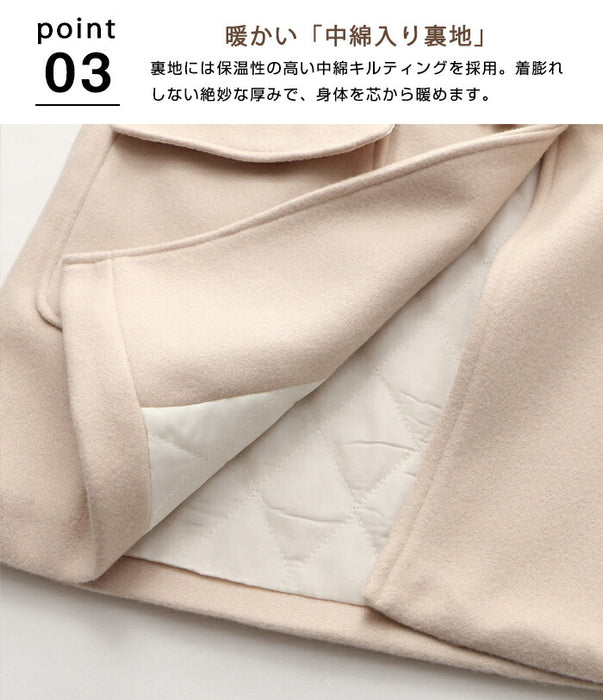 【7日内出荷】ダッフルコート 中綿 スクールコート レディース  コート ダッフル 学生 制服 フード付き アウター ジャケット ミドル丈 韓国 アウター ブレゾー 秋冬 暖かい 防寒 厚手 かわいい カジュアル ゆったり 通勤 通学 ネイビー ベージュ レッド