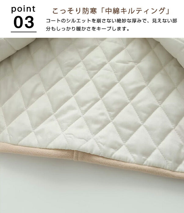 【7日内出荷】ダッフルコート 中綿 スクールコート レディースフード付き 秋冬 アウター ジャケット ミドル丈 韓国 トラッド 暖かい 防寒 厚手 長袖 きれいめ カジュアル ゆったり 体型カバー 通勤 通学 学生 20代 30代 40代 ベージュ ネイビー グレー