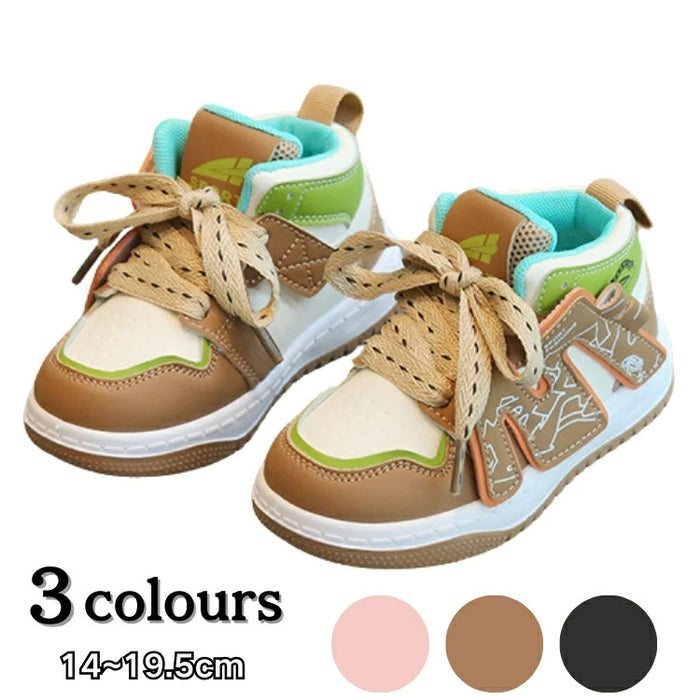 【7日内出荷】子ども 歩きやすい 子供靴 キッズ スニーカー 幼児 シューズ スポーツシューズ 子供 黒 ブラウン ピンク きれいめ 運動靴 キッズ シューズ 女の子 男の子 小学生 外出 滑り止め 屈曲性 柔らかい 疲れない アウトドア 滑りにくい 14-19.5cm