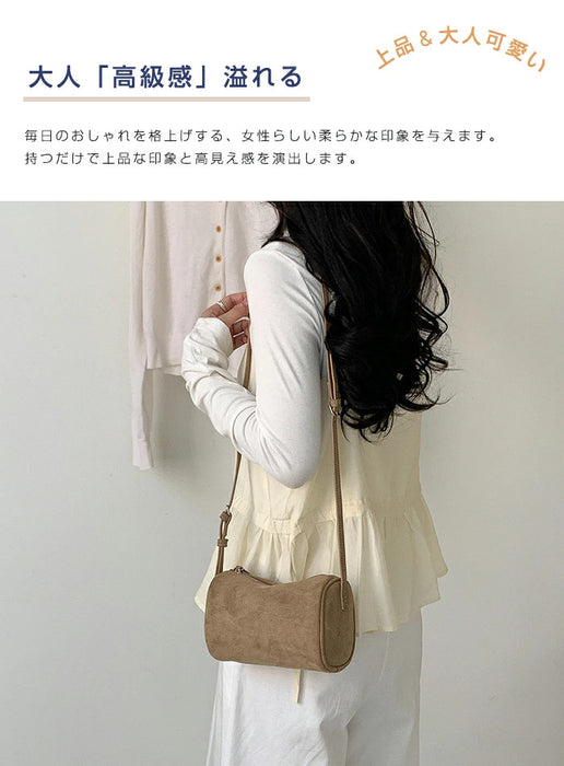 【2way】スエード調 ショルダーバッグ レディース 斜めがけ 手提げ スエードバッグ トートバッグ ボストンバッグ ハンドバッグ 肩掛けバッグ ミニ 柔らか きれいめ 大人可愛い 小さい 鞄 高級感 おしゃれ 秋 冬 通勤通学 お仕事バッグ お出かけ