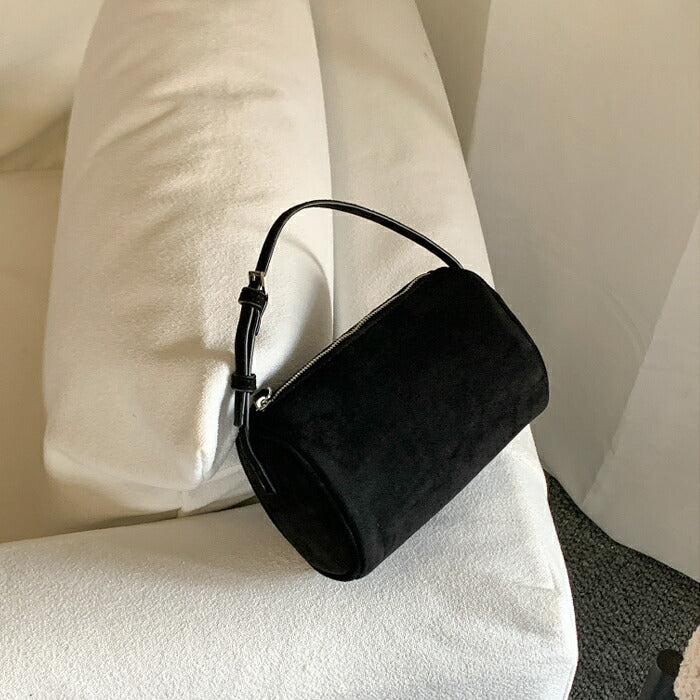【2way】スエード調 ショルダーバッグ レディース 斜めがけ 手提げ スエードバッグ トートバッグ ボストンバッグ ハンドバッグ 肩掛けバッグ ミニ 柔らか きれいめ 大人可愛い 小さい 鞄 高級感 おしゃれ 秋 冬 通勤通学 お仕事バッグ お出かけ