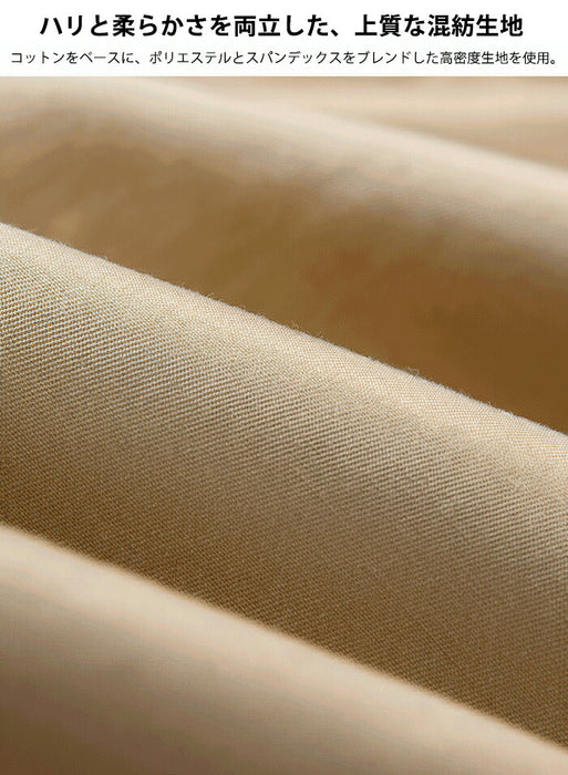 【M-5XL】トレンチコート レディース 大きいサイズ ステンカラーコート アウター ロングコート 膝丈 スプリングコート カジュアル 通勤 きれいめ おしゃれ 上品 チェック ゆったり 軽 体型カバー 入学式 入園式 卒業式 オフィス 春 秋 冬 ベージュ 紺