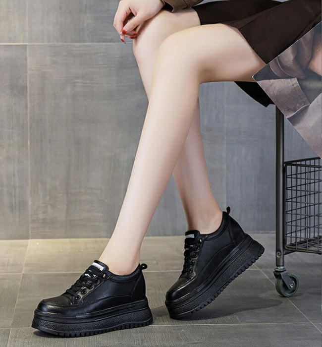 【8cmUP】厚底スニーカー レディース インヒールスニーカー シークレットシューズ ヒールスニーカー ローカット 人気 美脚 脚長効果  身長アップ ウォーキングシューズ 歩きやすい 疲れない きれいめ 韓国 通勤 通学 靴 白 黒 オールシーズン