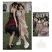【7日内出荷】3点セット ロリータワンピース キャミワンピース ロリータ衣装 lolita jsk 全3色 不規則裾 付け袖付き 甘ロリ レース 原宿 可愛い ガーリー 春秋 S/M/L