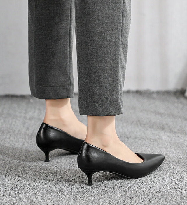 【7日内出荷】【3cm~9cmヒール】 パンプス 痛くない 歩きやすい 疲れない PU ポインテッドトゥ ピンヒール ヒールが選べる 3cm 5cm 7cm 9cm ローヒール ミドルヒール ハイヒール レディース 就活 リクルート 通勤 オフィス 冠婚葬祭 入学式 卒業式 美脚 黒 21.5 25.0