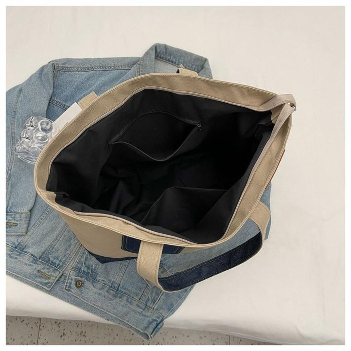 【7日内出荷】【2way】レディース 大容量 A4 対応 トートバッグ 帆布キャンバスバッグ 通勤 通学 おしゃれ シンプル 高品質