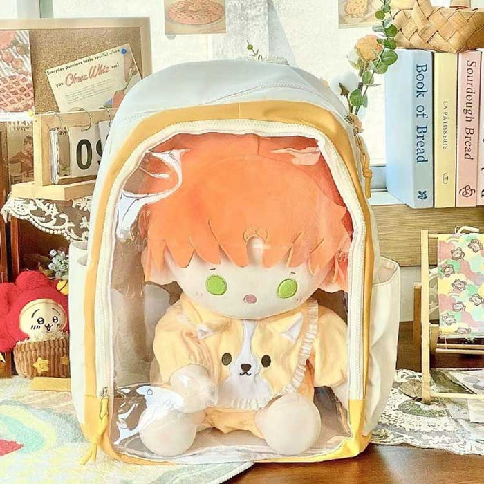 【7日内出荷】痛バ バッグ 痛リュック クリアバッグ 透明 リュックサック 痛バッグ リュック レディース かわいい 大容量 ナイロン クリア 推し 女子 軽量 推し活 通学 ぬいぐるみ入れ ヲタ活 痛リュック 見せバッグ 推しバッグ 大人