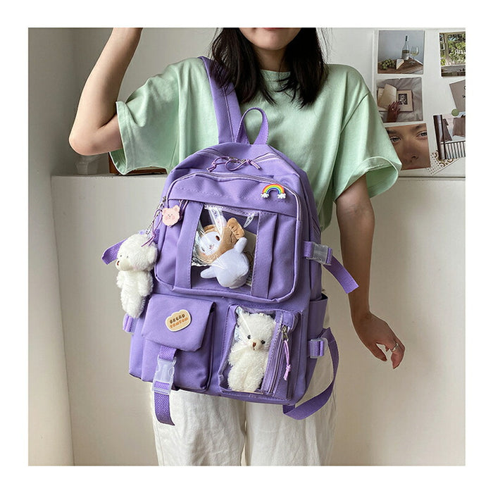 【7日内出荷】痛バッグ 痛バ 痛リュック リュック バックパック レディース 推し活バッグ 推し活リュック デコバッグ クリアバッグ JK 軽量 大容量 お宅 オタクバッグ ビニールバッグ プレゼント ギフト 誕生日