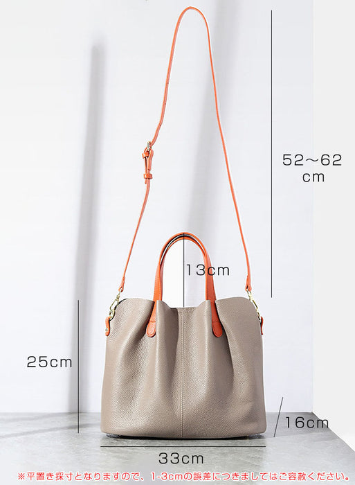 【7日内出荷】【2WAY】本革 トートバッグ ショルダーバッグ レディース 大容量 肩掛け 斜め掛け 手提げ レザー 大きめ 通勤 仕事バッグ 鞄 牛革 柔らか 大人 ビジネス オフィス 上品  鋲付き 高見え 高級感 お出かけ デート かわいい 母の日 クリスマス プレゼント