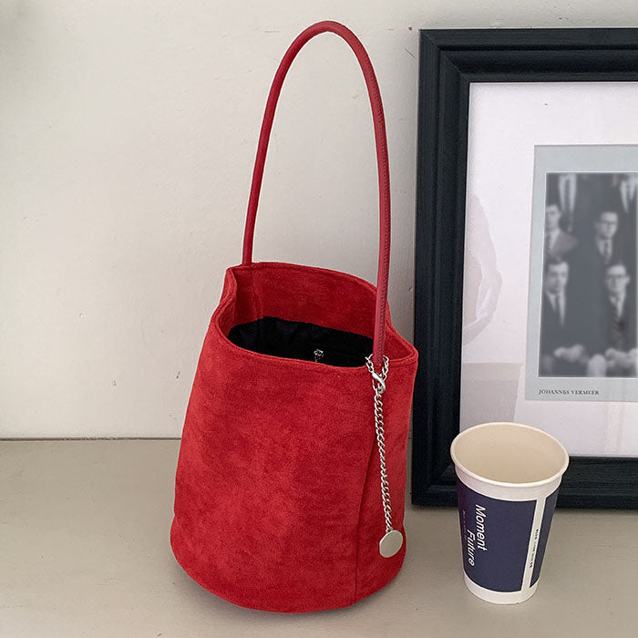 【7日内出荷】【2way】トートバッグ スウェード バッグ レディース バケツ型 ミニトートバッグ 手提げ 通勤 お仕事バッグ 鞄 ハンドバッグ ママバッグ 柔らか 大人 上品 高見え マグネット 高級感 お出かけ デート かわいい 通学 母の日 クリスマス プレゼント