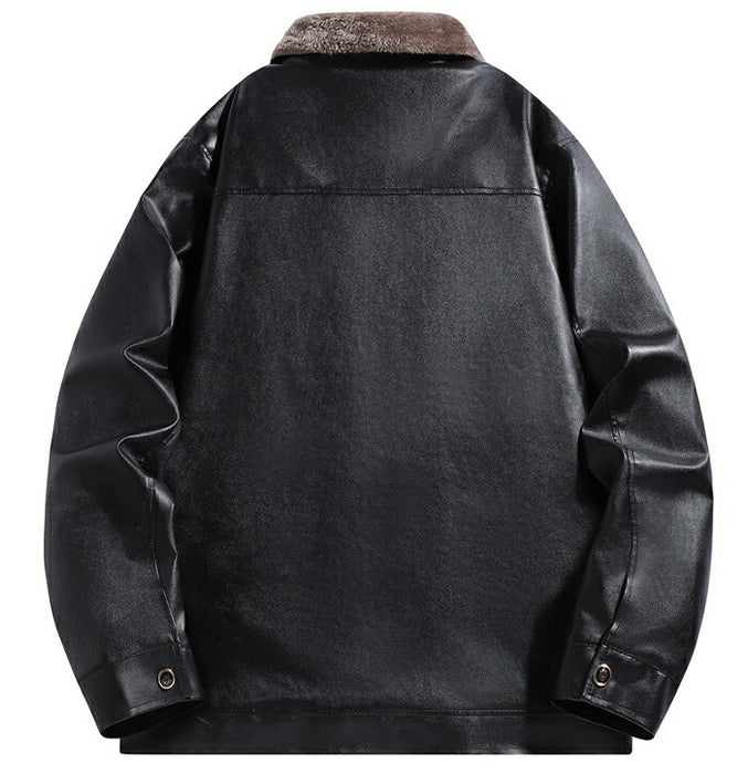裏ボア ジャケット メンズ シングル レザージャケット ショートコート コーデュロイ ジャケット 裏起毛 厚手 防寒 冬物 アウター ブルゾン 折襟 アウター メンズジャケット ムートンジャケット 冬服 30代 40代 50代 60代 大きいサイズ